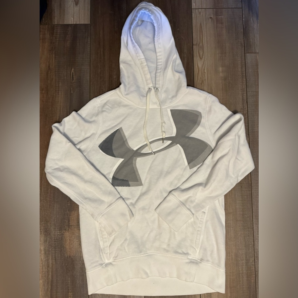 Under Armour Womens Hoodie Pullover Jacket White Size Small Medium A24